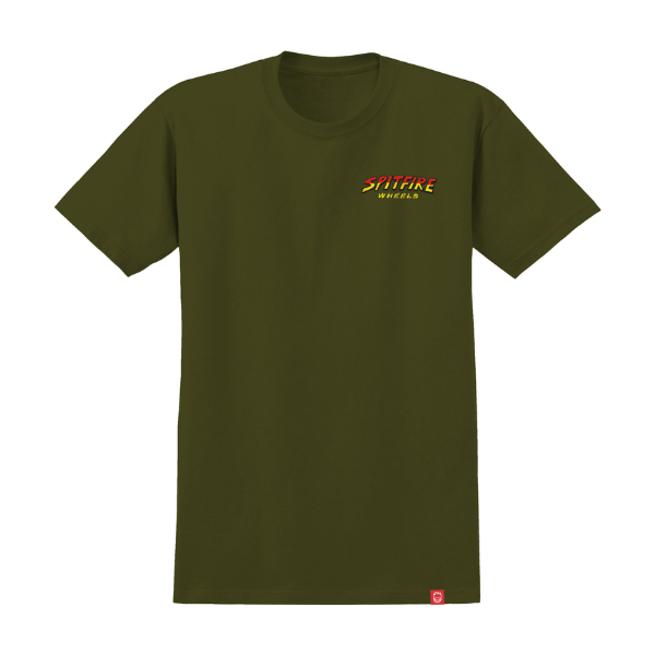 Spitfire Hell Hounds II T-Shirt - Army Green/Multi