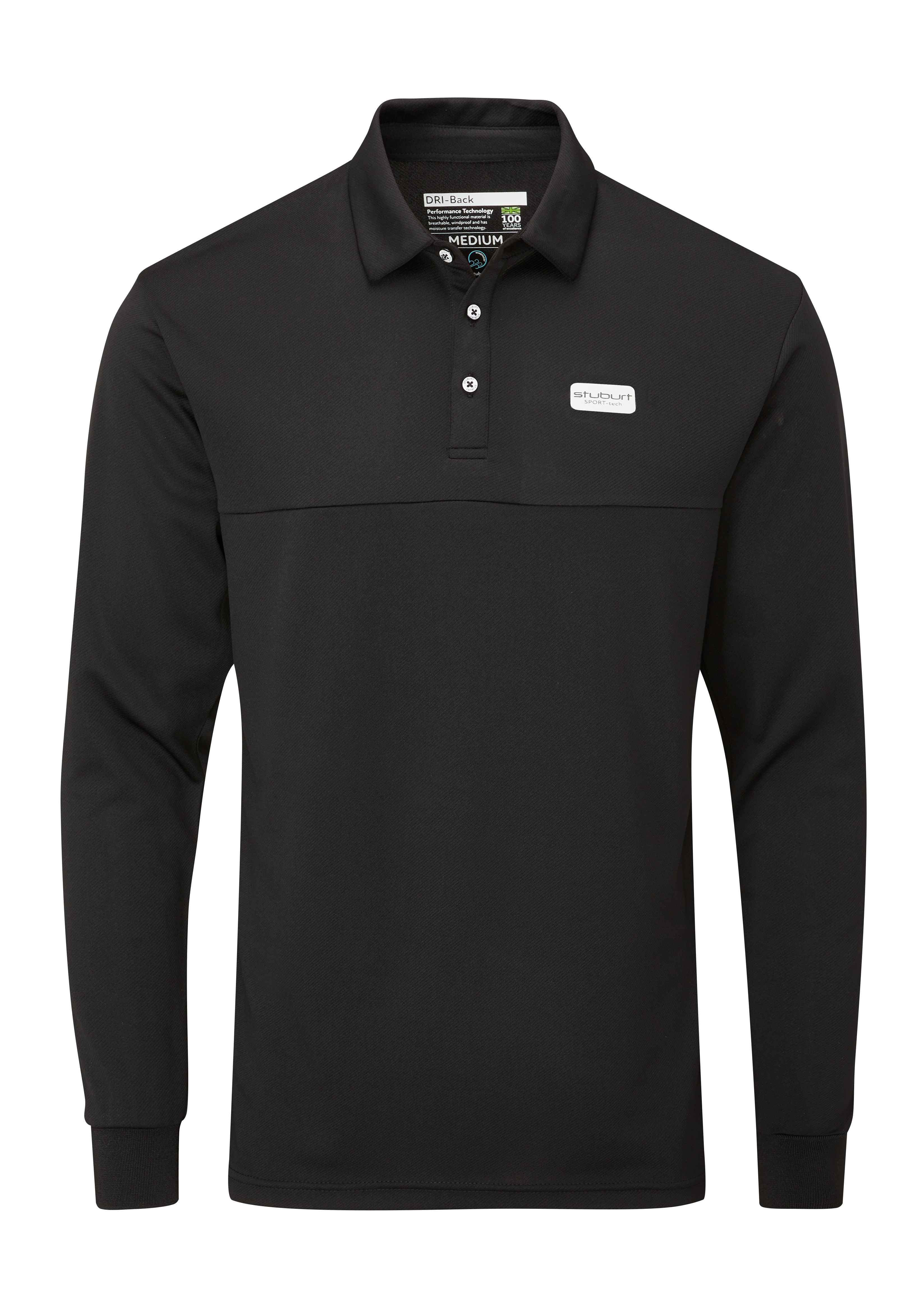 Sport-Tech Performance Long Sleeve Polo Shirt