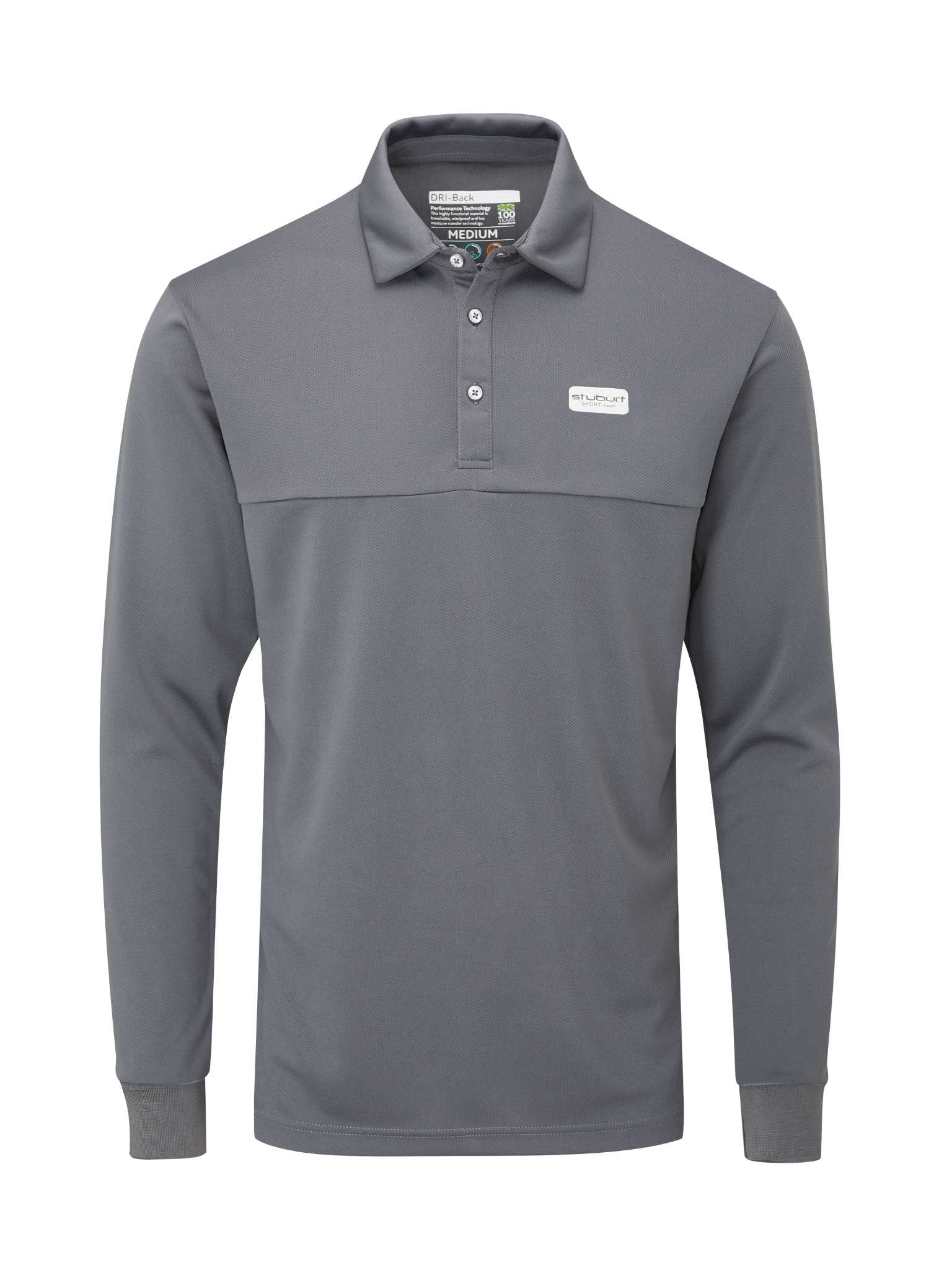 Sport-Tech Performance Long Sleeve Polo Shirt