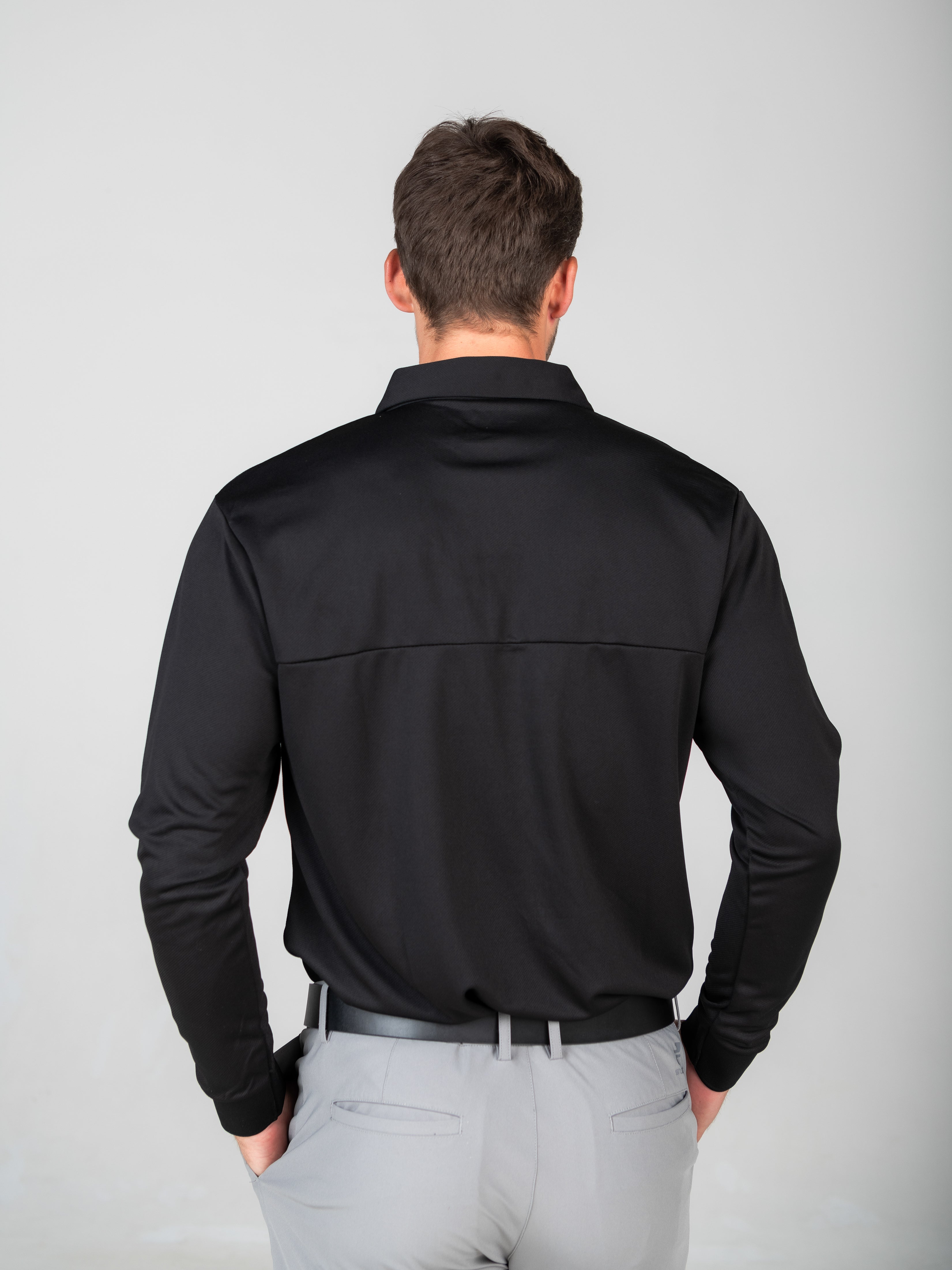 Sport-Tech Performance Long Sleeve Polo Shirt