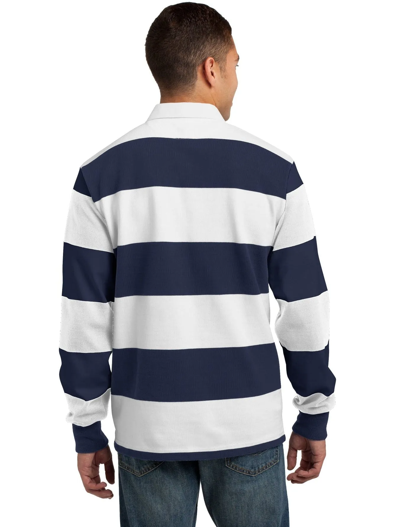 Classic Long Sleeve Rugby Polo by Sport-Tek