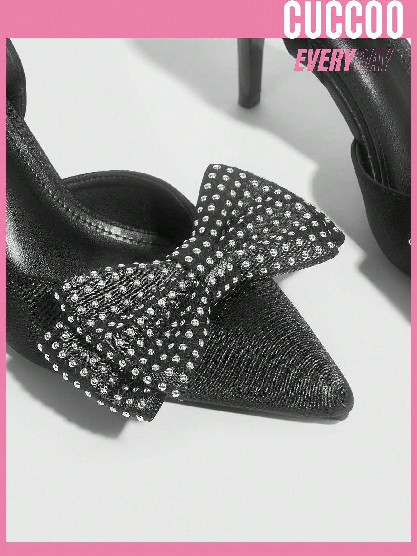 Spring and Summer Sexy High Heel Rhinestone Butterfly Knot Pumps for Women's Fashion