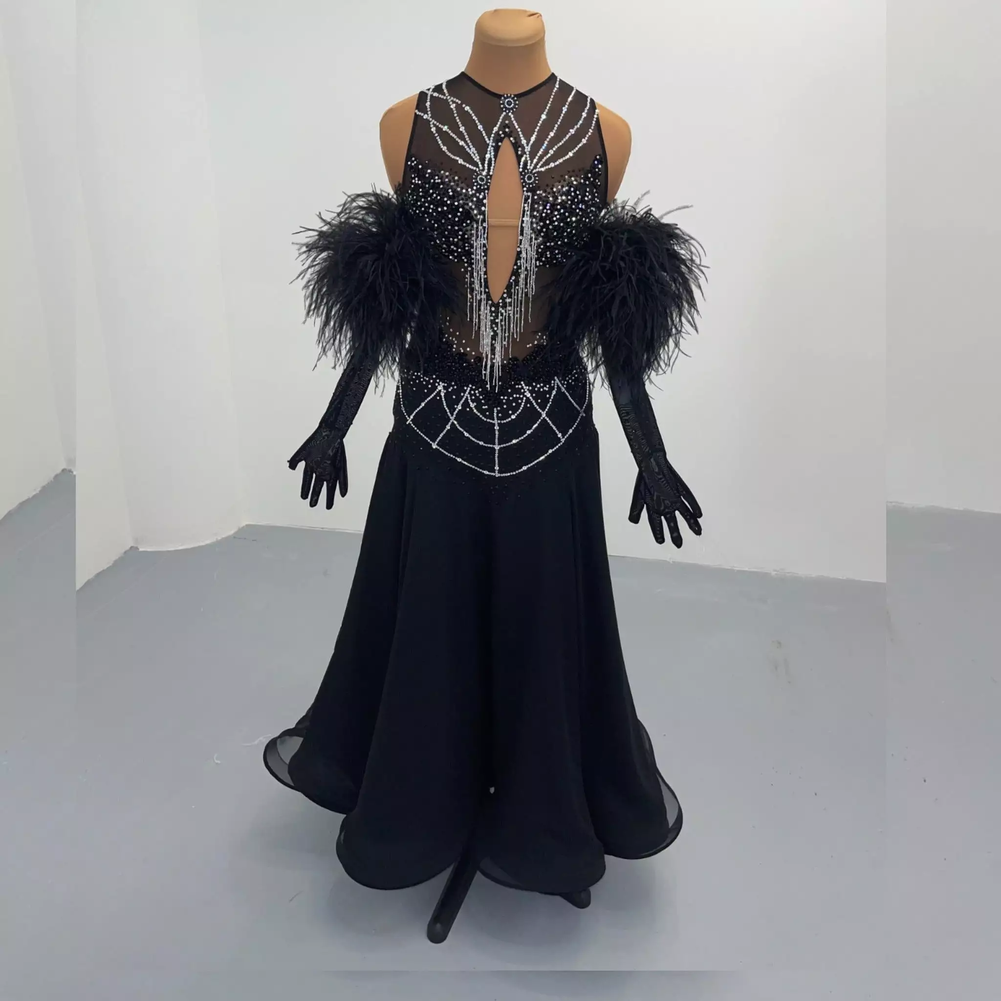 Starlight Black Ballroom Dance Dress