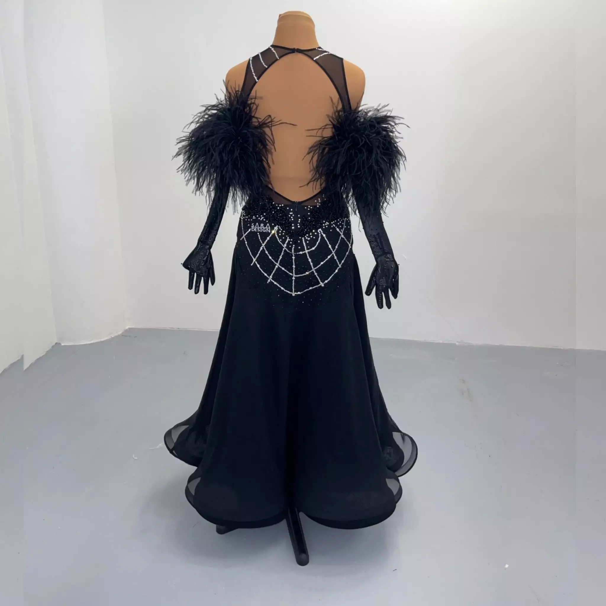 Starlight Black Ballroom Dance Dress