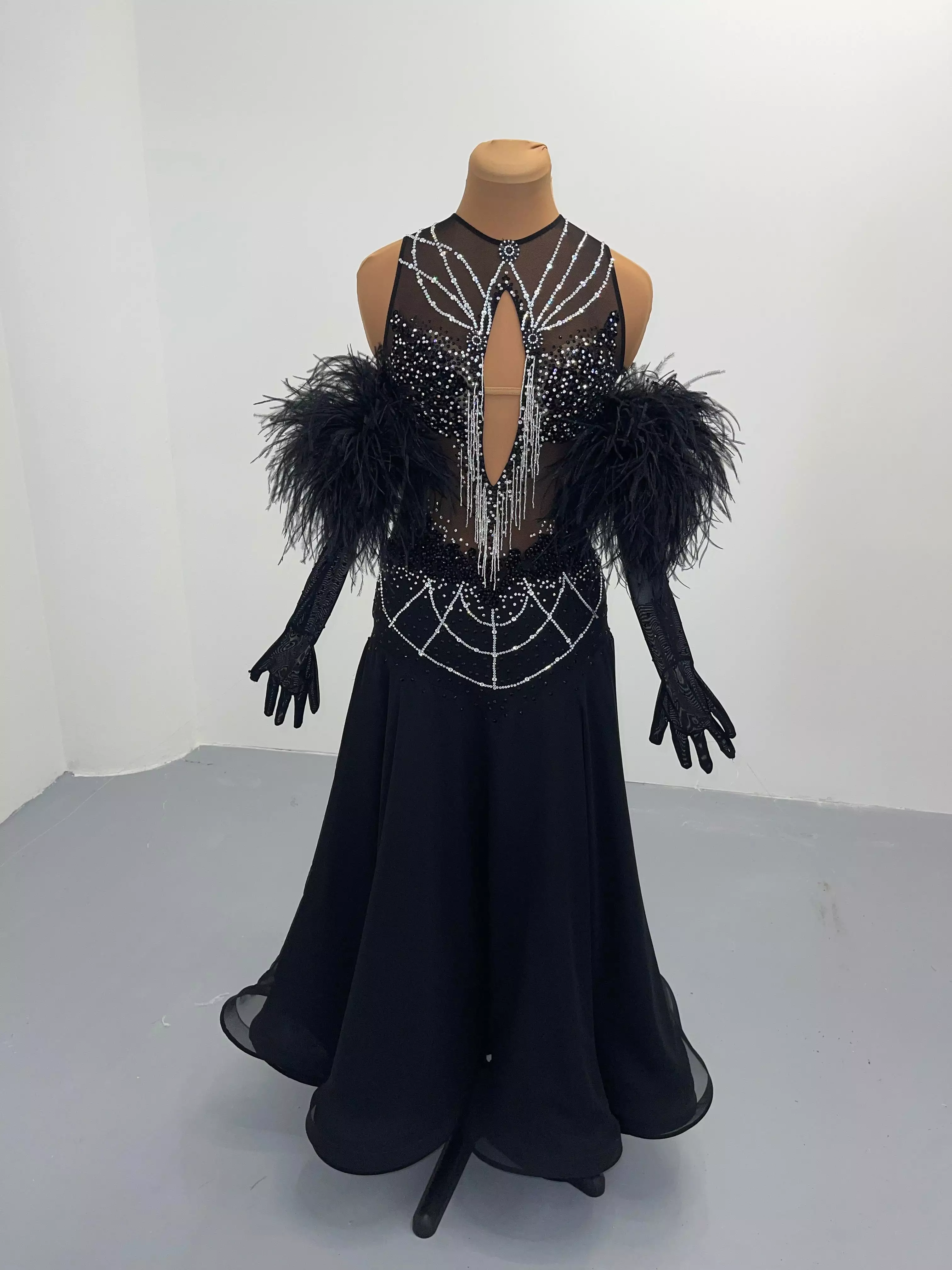 Starlight Black Ballroom Dance Dress