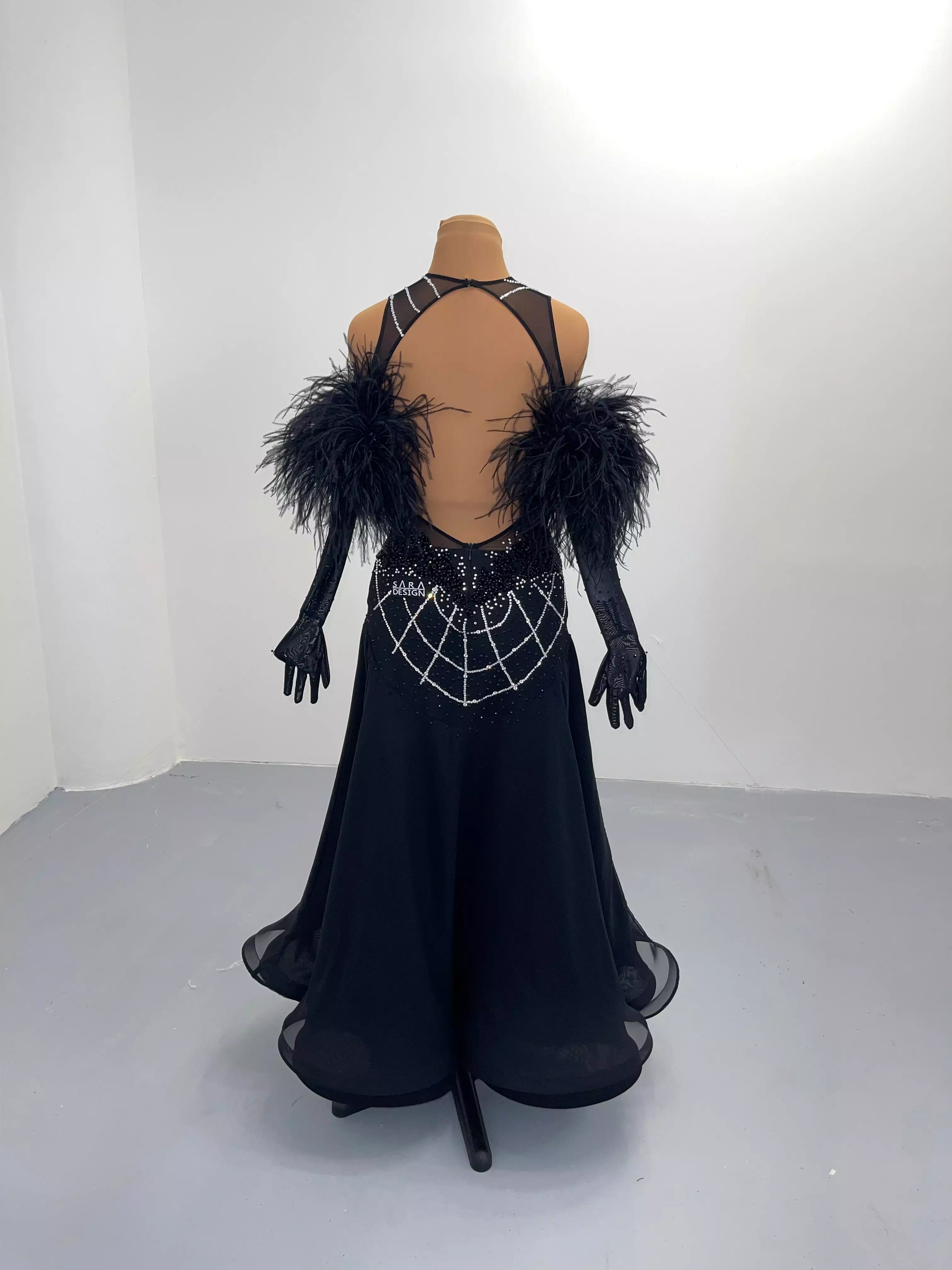 Starlight Black Ballroom Dance Dress