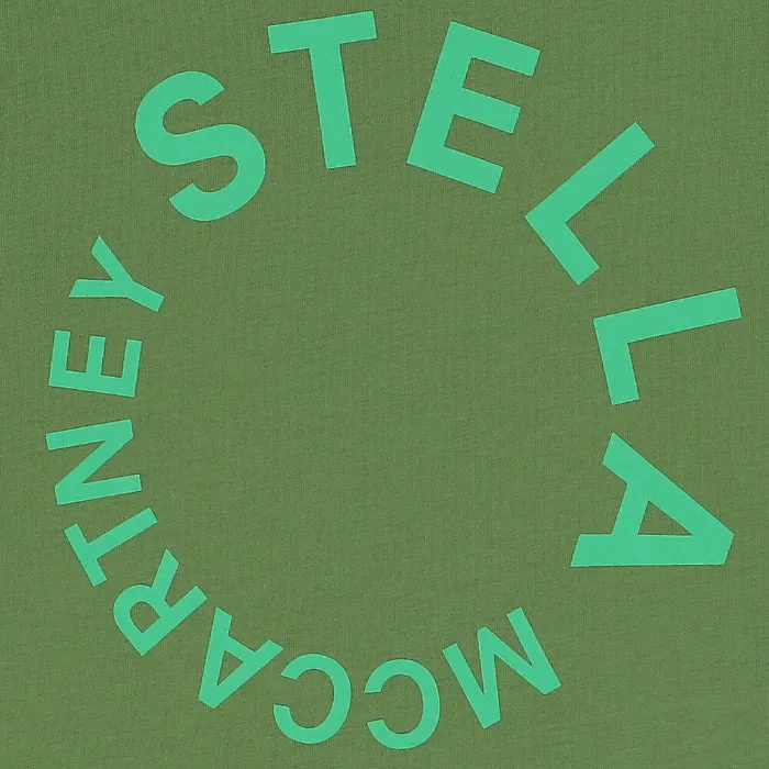 Stella McCartney Green Logo Disc T-shirt for Children