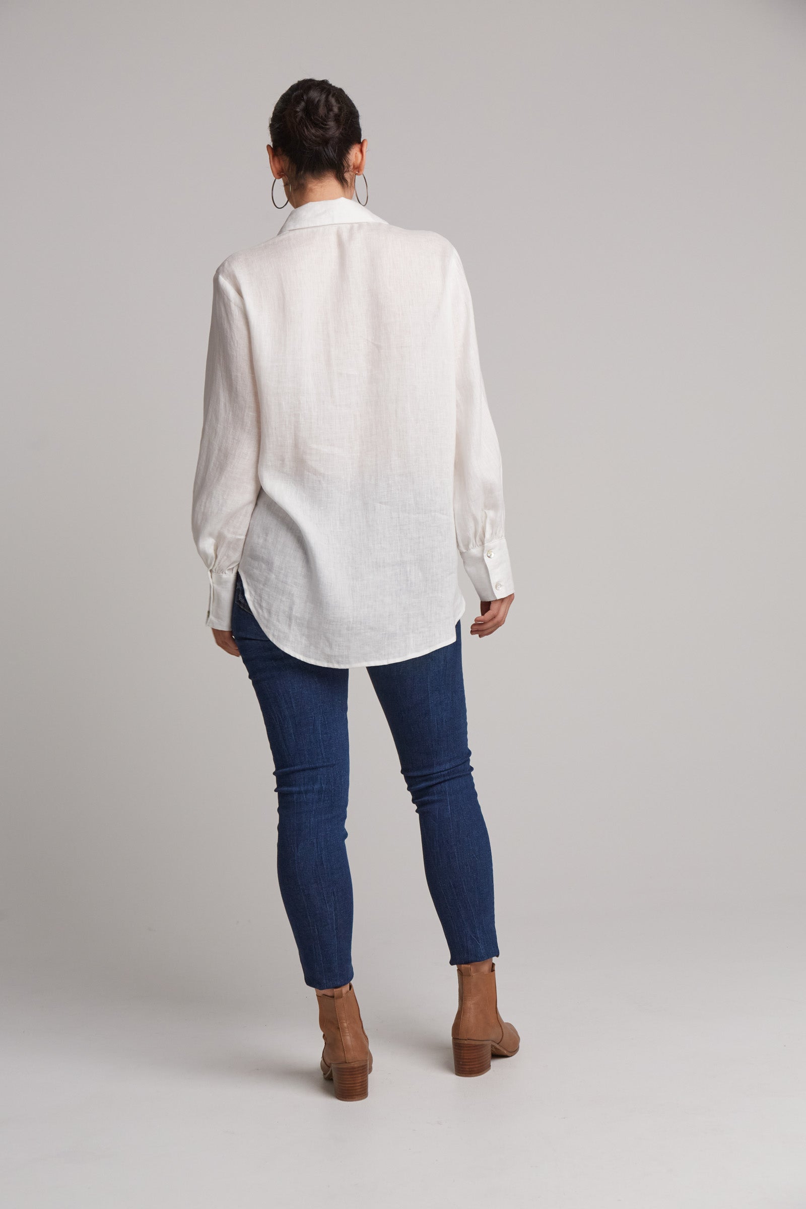 Studio Linen Shirt | White Salt