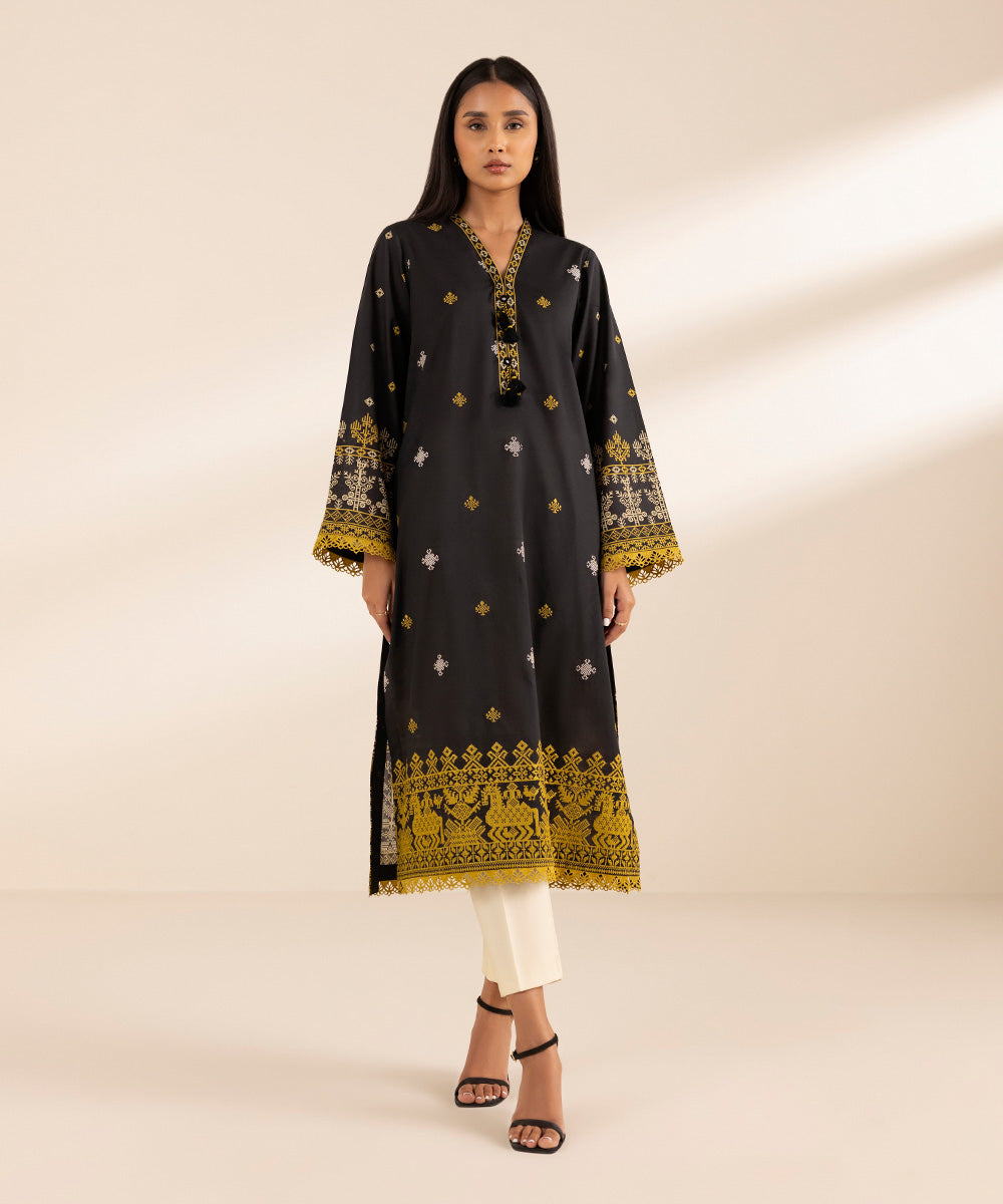 Stylish embroidered lawn shirt for women - Shop Now