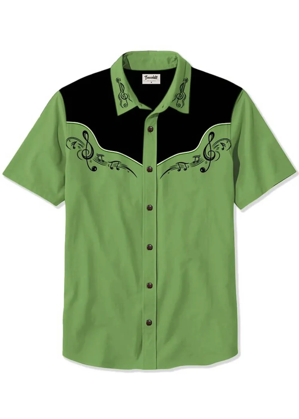 Green Succubus Gents Sheet Music Shirt