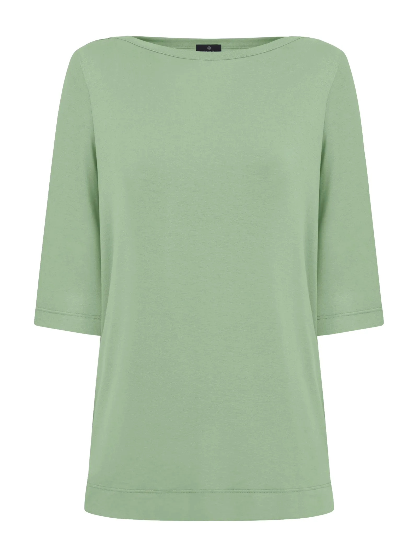 Quiet Green 3/4 Sleeve Viscose Blend T-Shirt