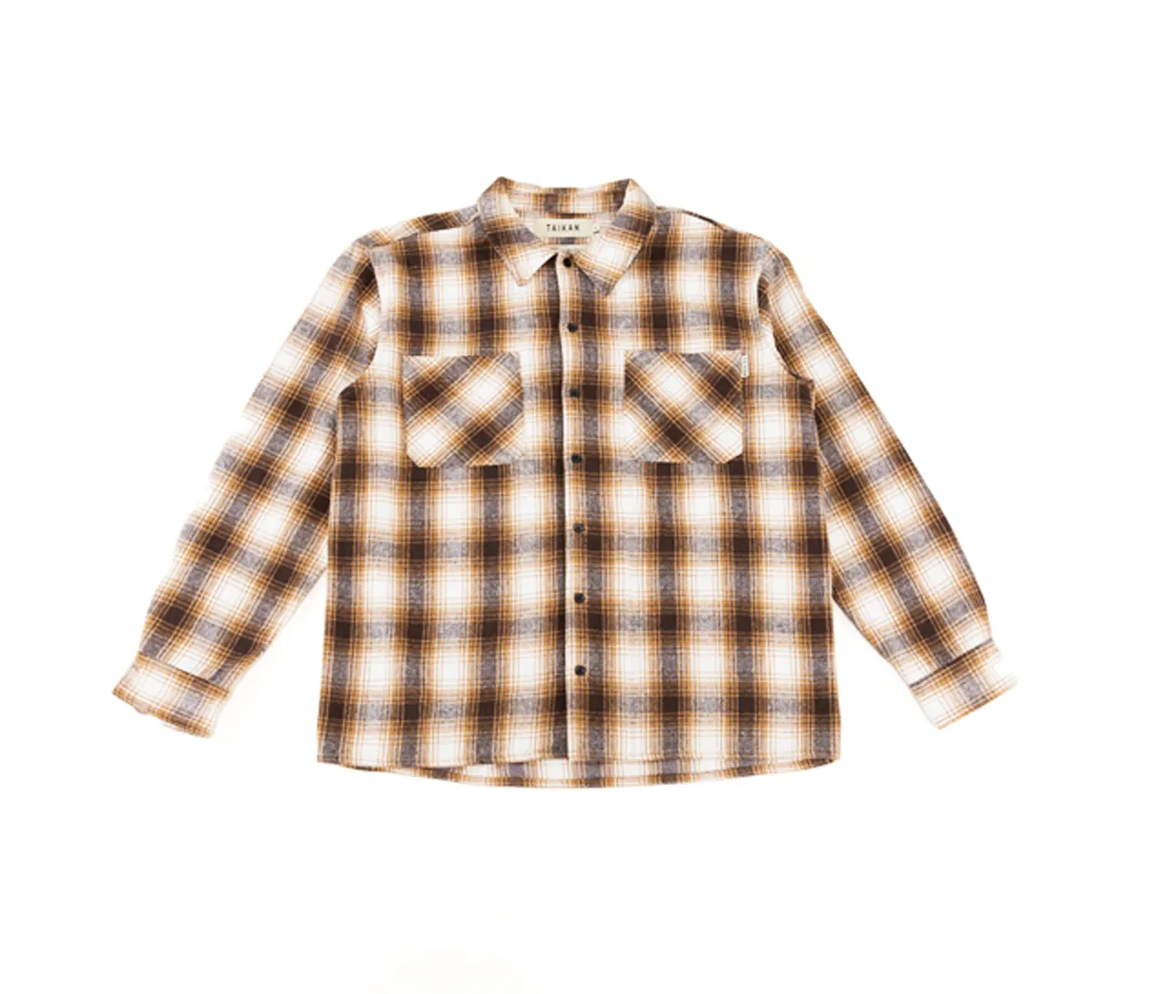 Brown Taikan Heavyweight Plaid Shirt