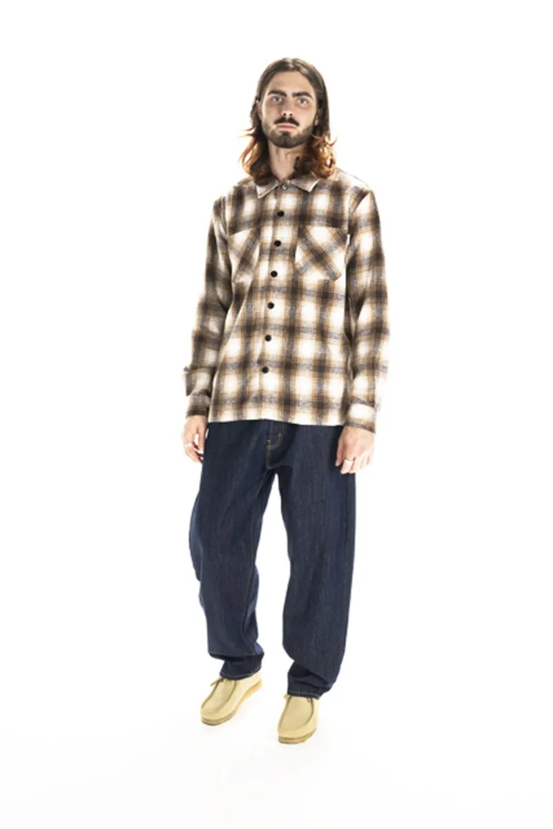 Brown Taikan Heavyweight Plaid Shirt