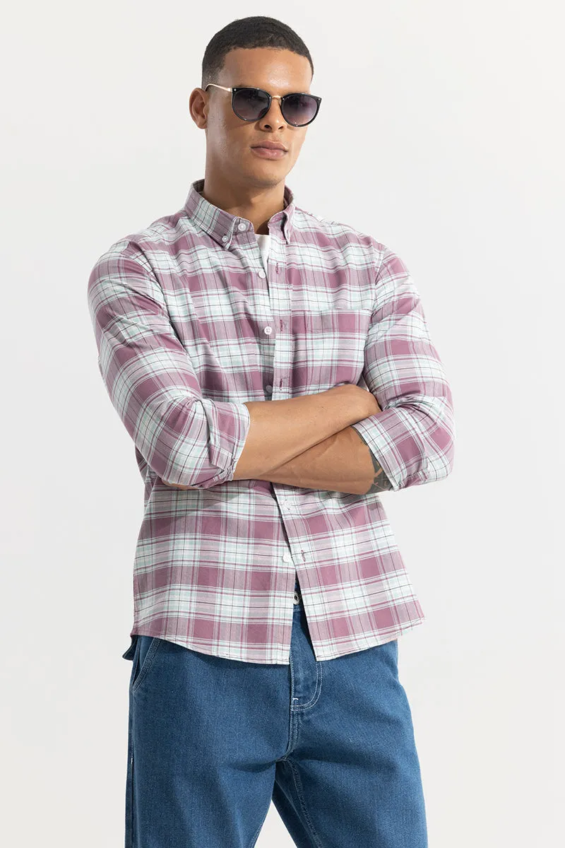 Mauve Tartan Plaid Shirt - Shop Now