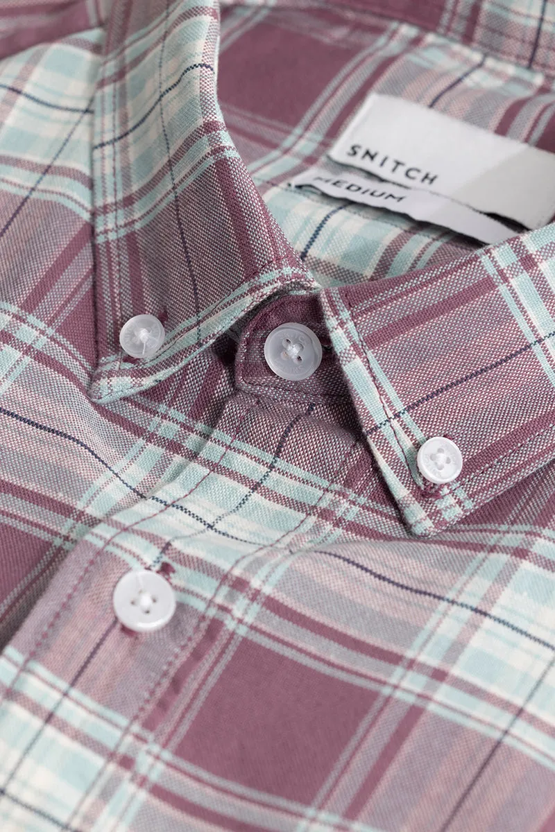 Mauve Tartan Plaid Shirt - Shop Now