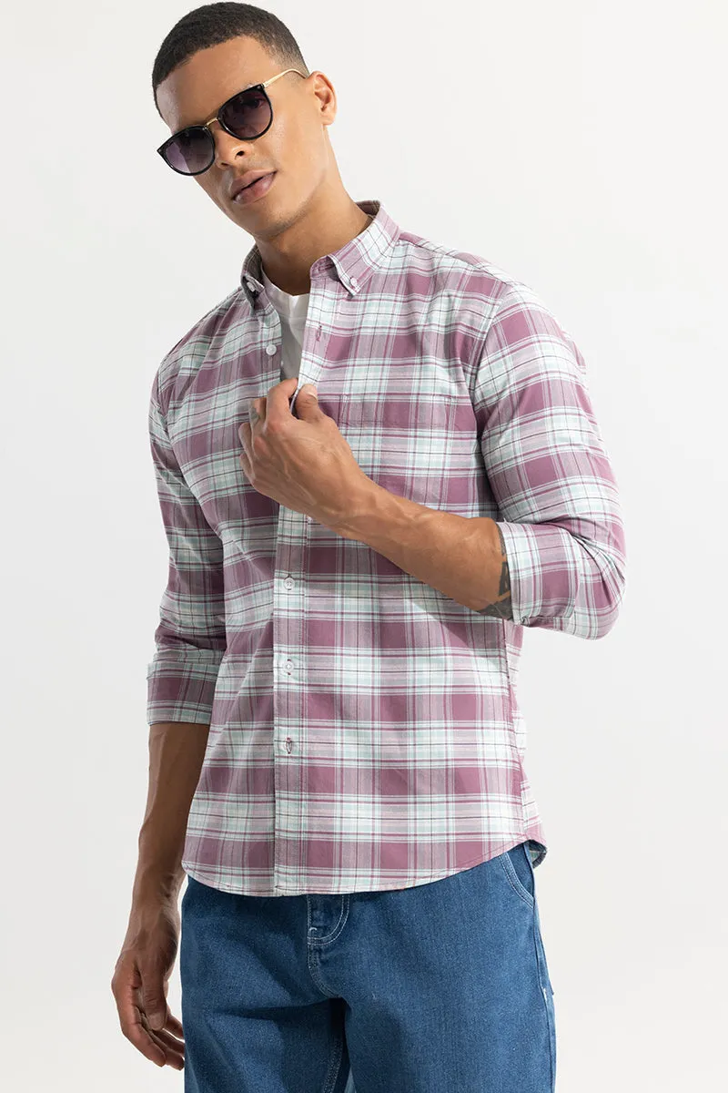 Mauve Tartan Plaid Shirt - Shop Now