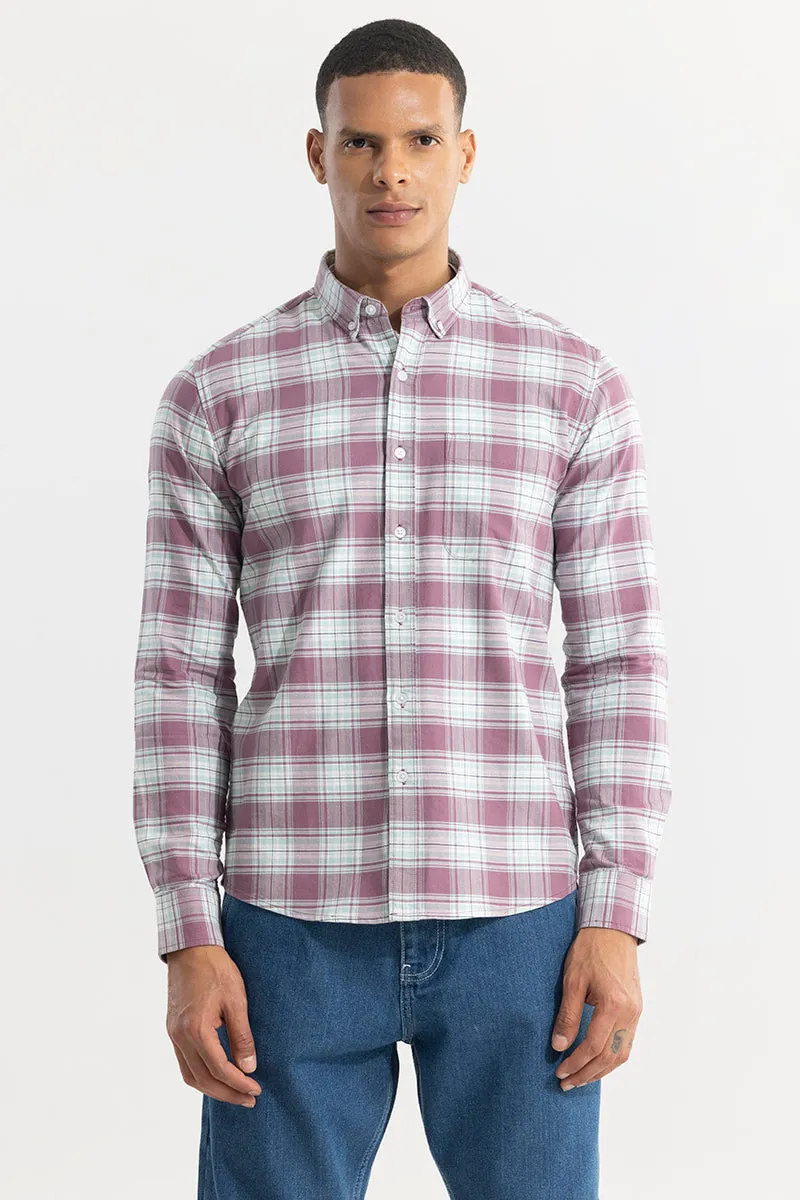 Mauve Tartan Plaid Shirt - Shop Now