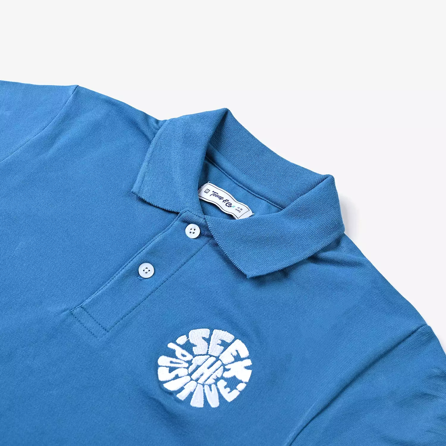 Teen Boys Lycra Pique Apparel Polo - Embrace Positivity at the Seaport