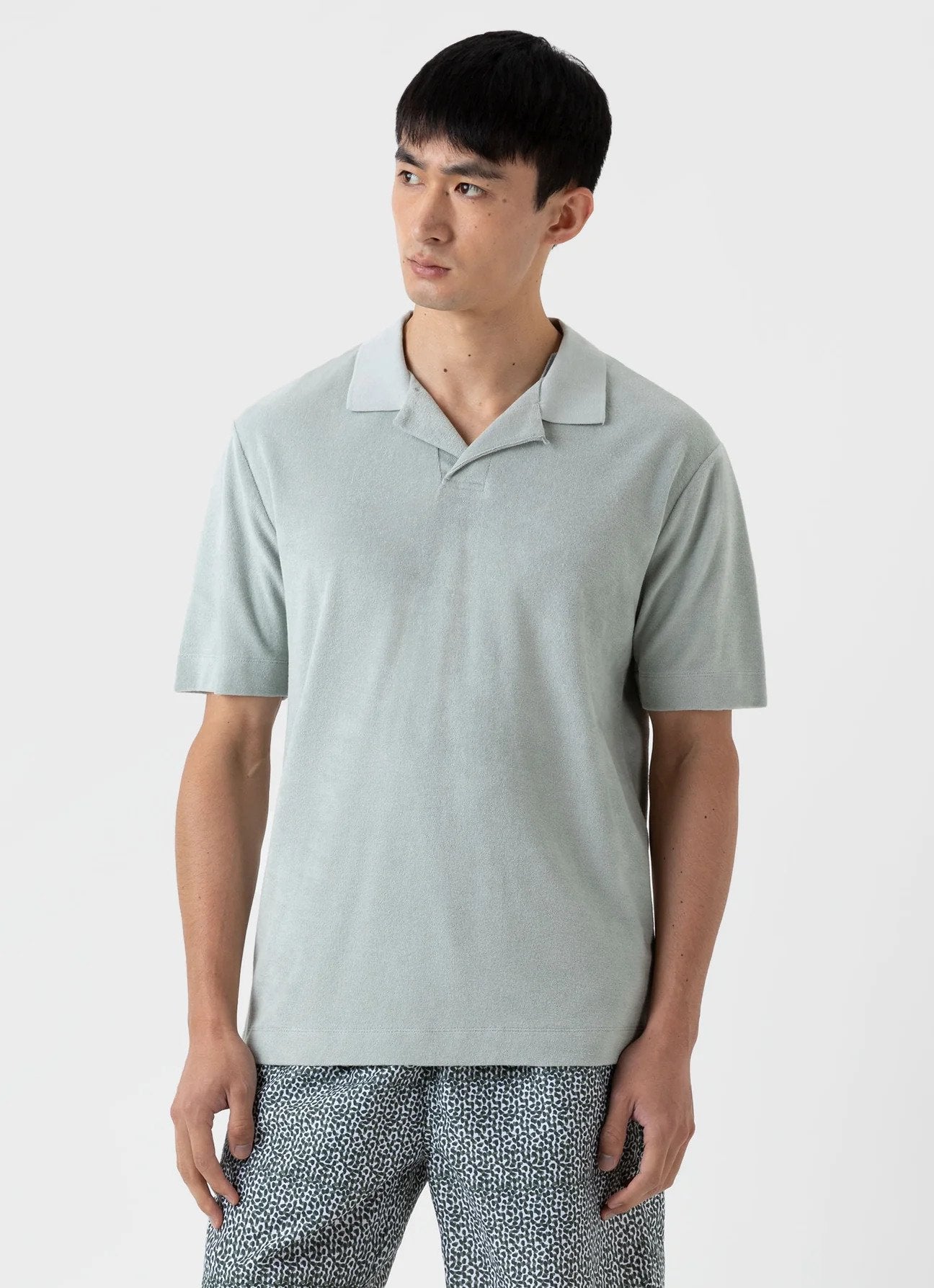 Terry Cloth Polo Shirt