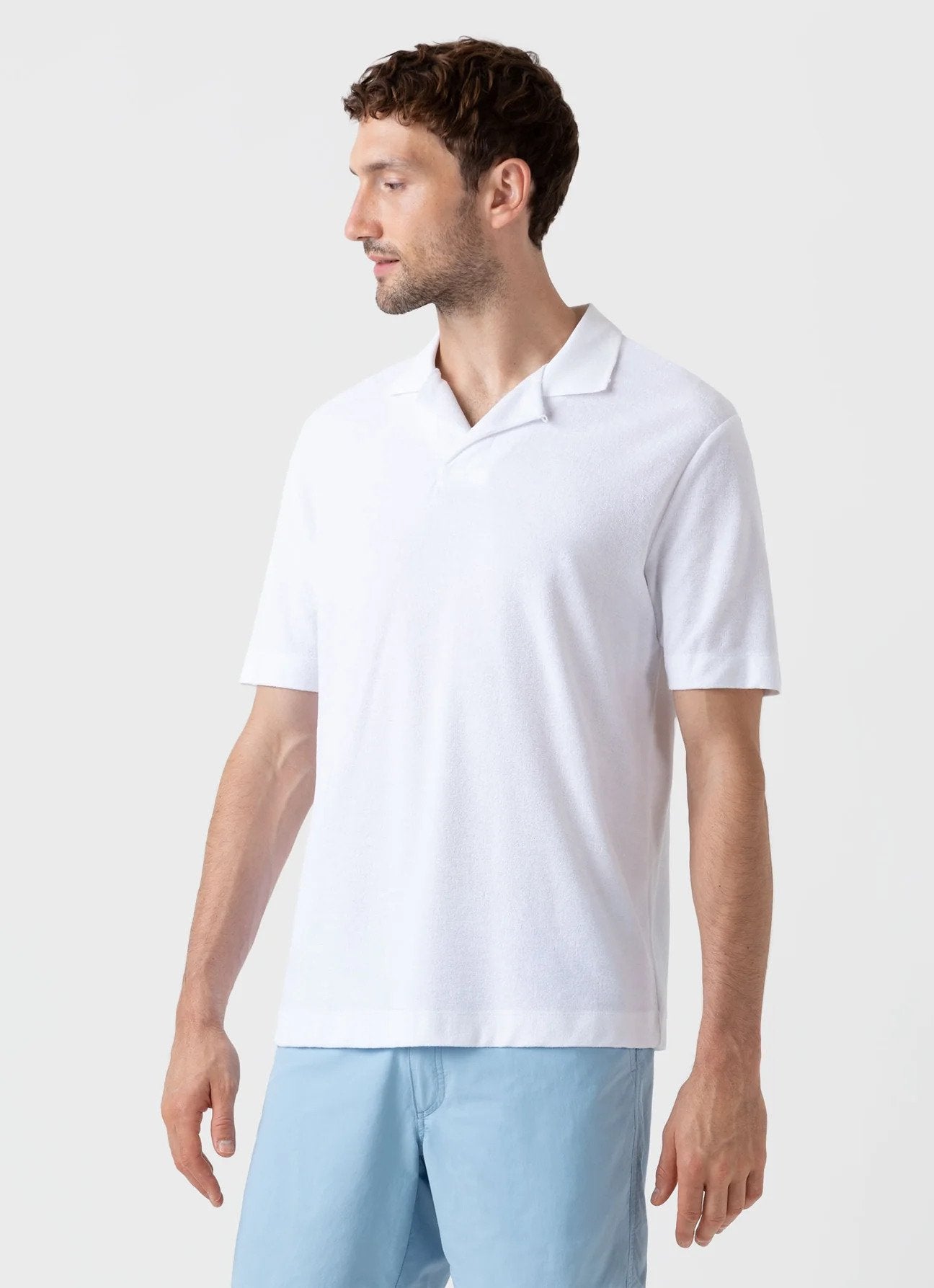 Terry Cloth Polo Shirt