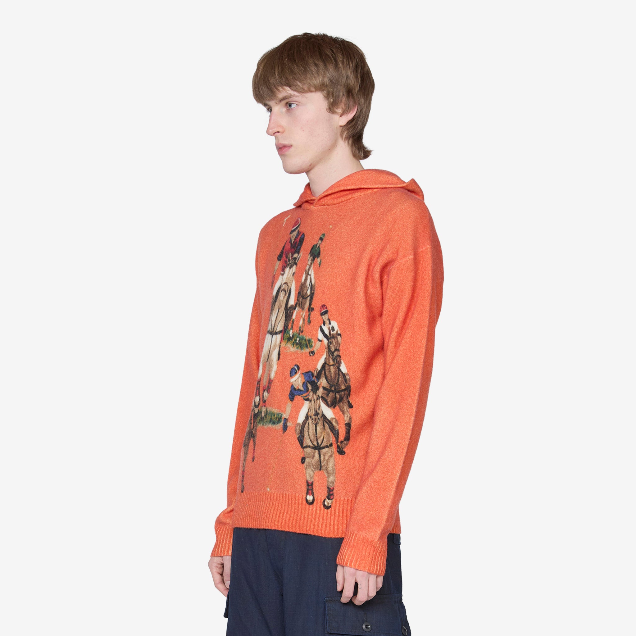 The Five Horsemen Orange Hooded Sweater