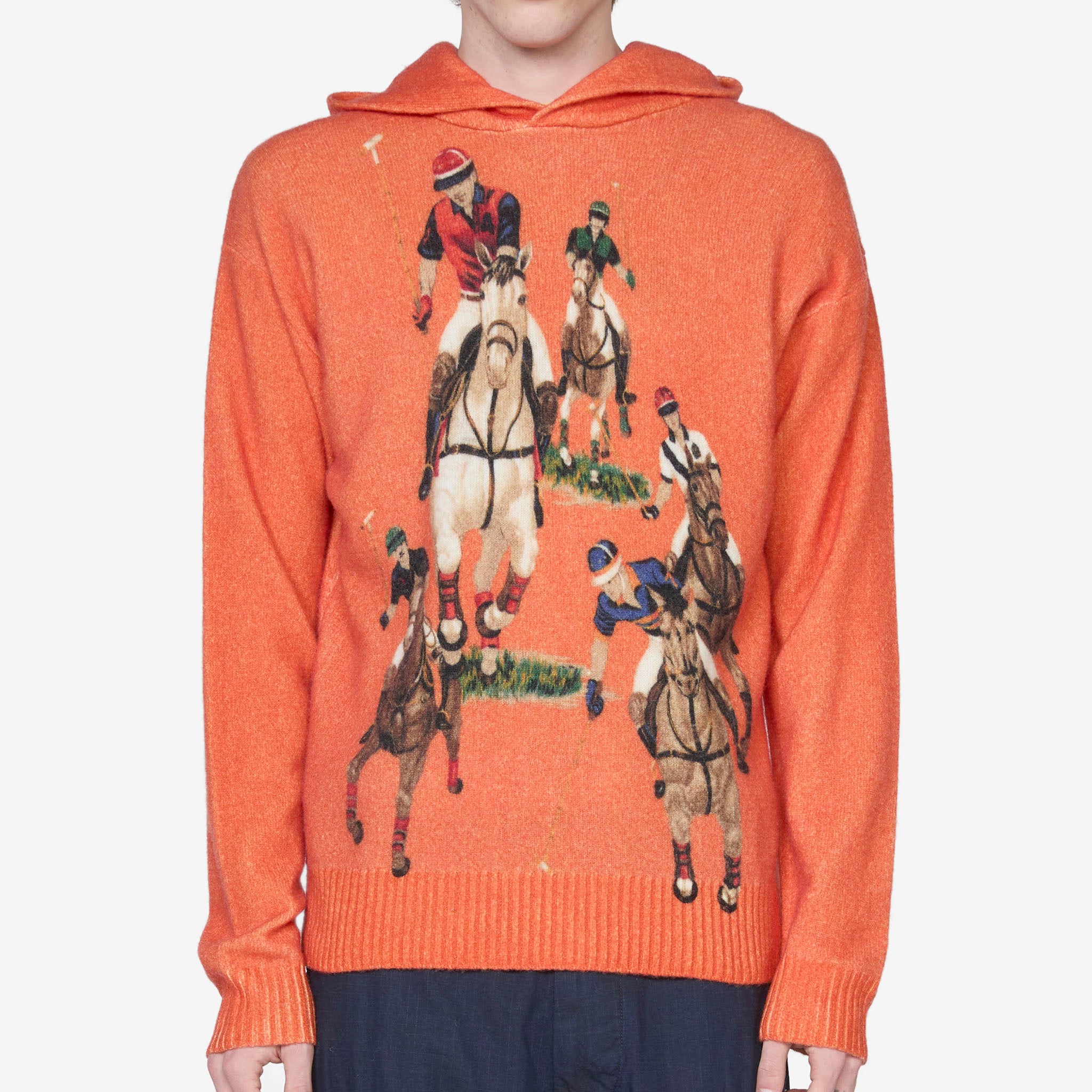 The Five Horsemen Orange Hooded Sweater