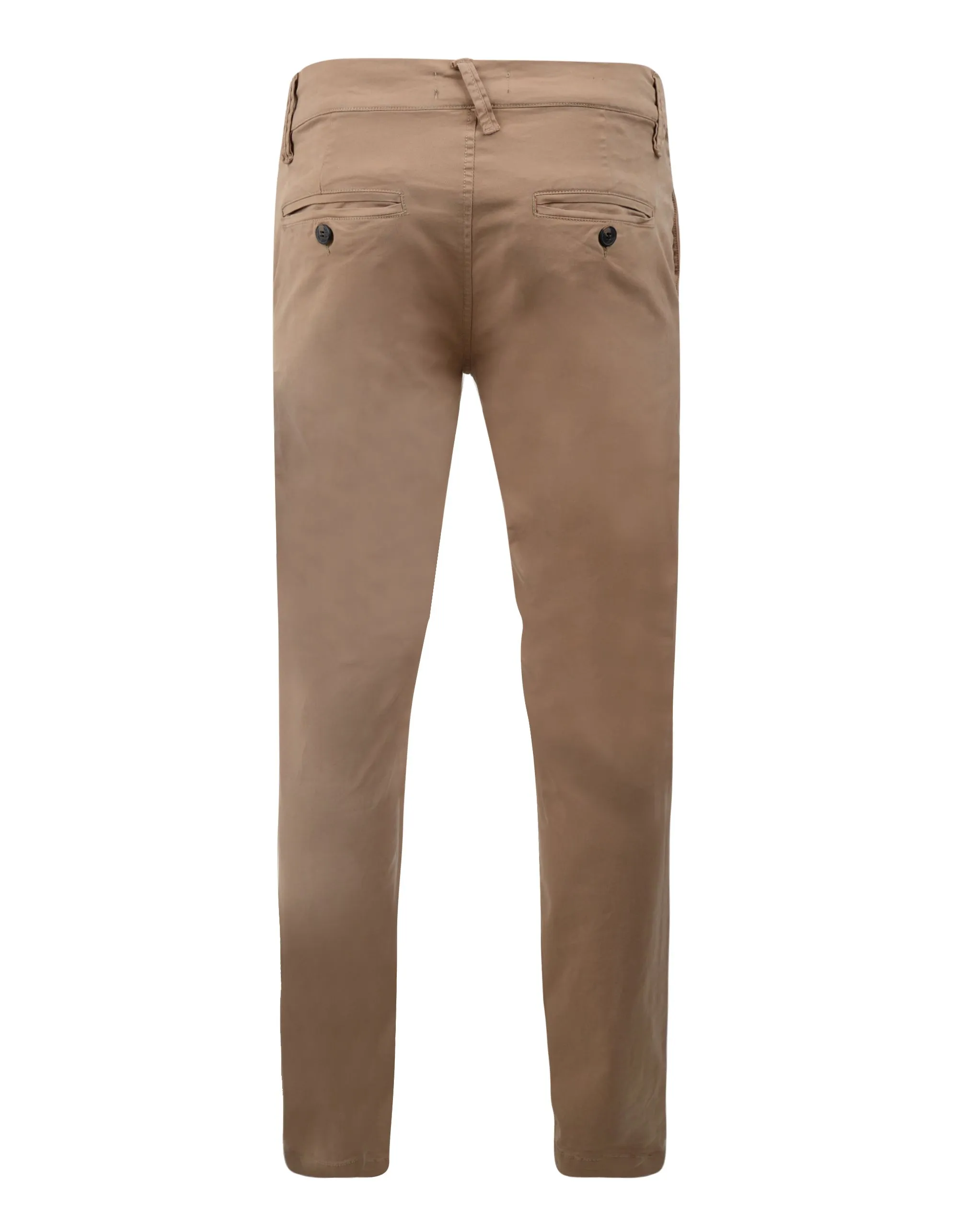 Threadbare Saloon Slim Fit Cotton Chinos in Dark Stone