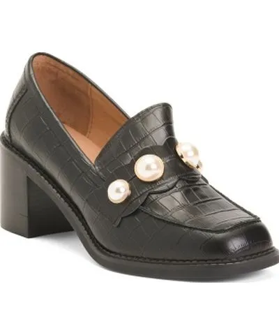 Women's Mobe Loafer Pumps in Leather at Tj Maxx