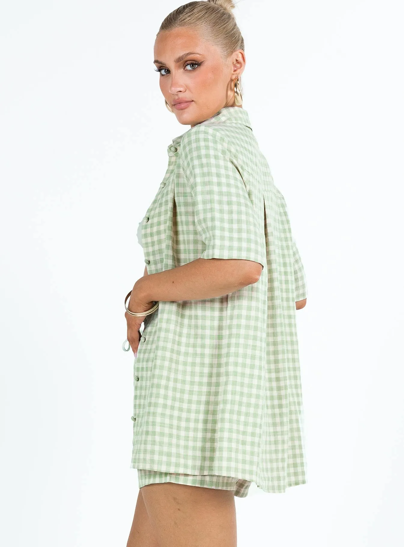 Trider Green Check Shirt