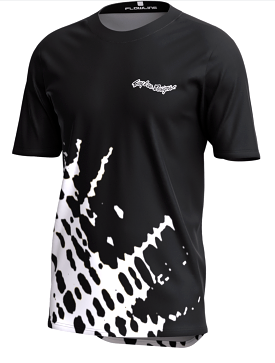 Troy Lee Designs Flowline Short Sleeve Jersey Large Black