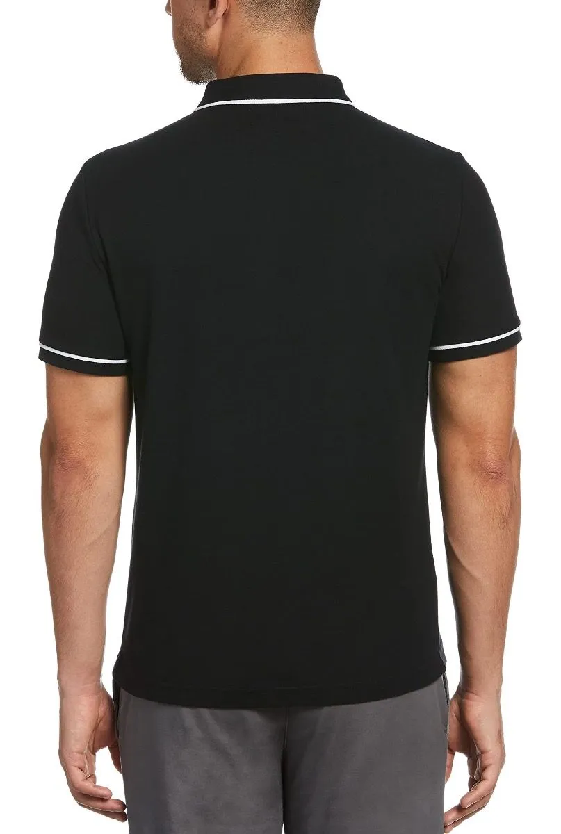 True Black Short Sleeve Polo Shirt by Original Penguin The Earl