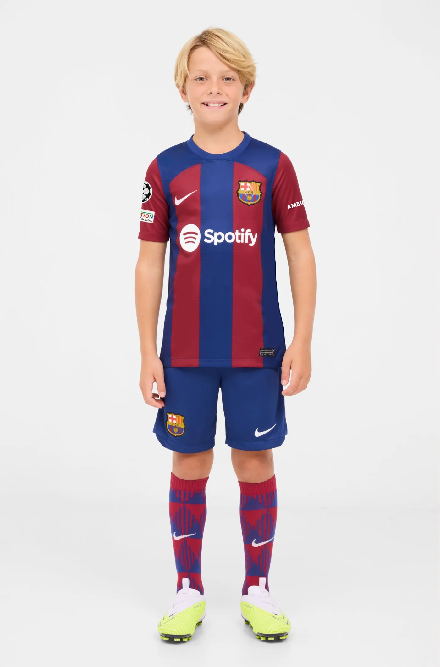 UCL FC Barcelona home jersey 23/24 Junior