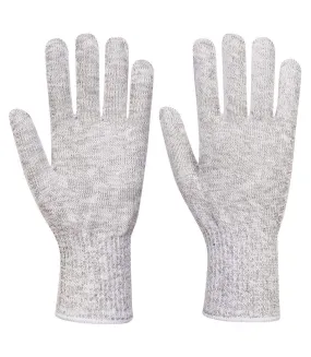 Unisex XXL grey Portwest food industry glove, lined for adults