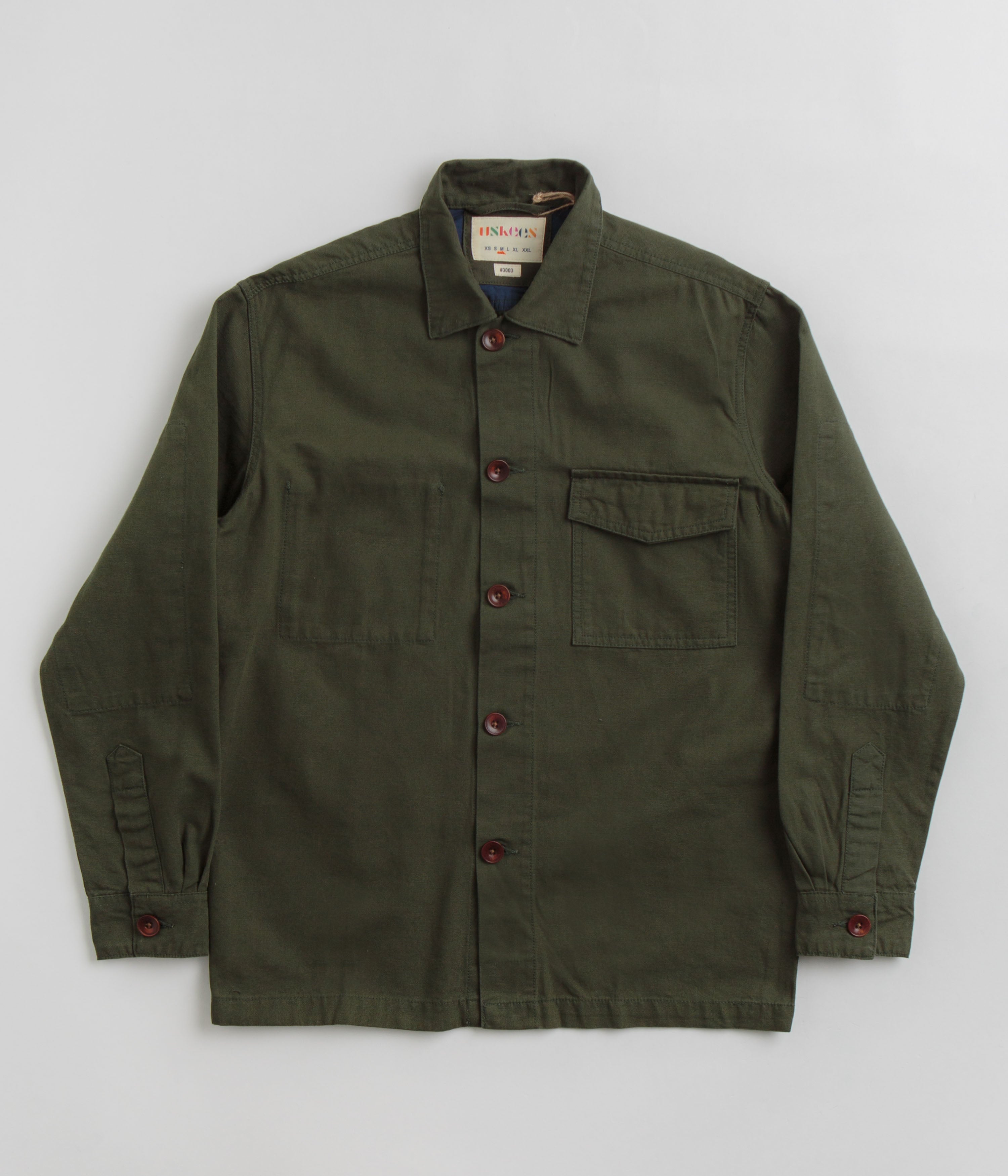 Uskees 3003 Green Button Work Shirt