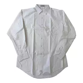 UTY White Polo Shirt - Men's Long Sleeve Button Down