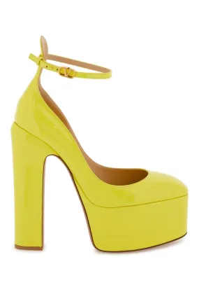 Yellow Patent Leather Platform Pumps by VALENTINO GARAVANI for Women