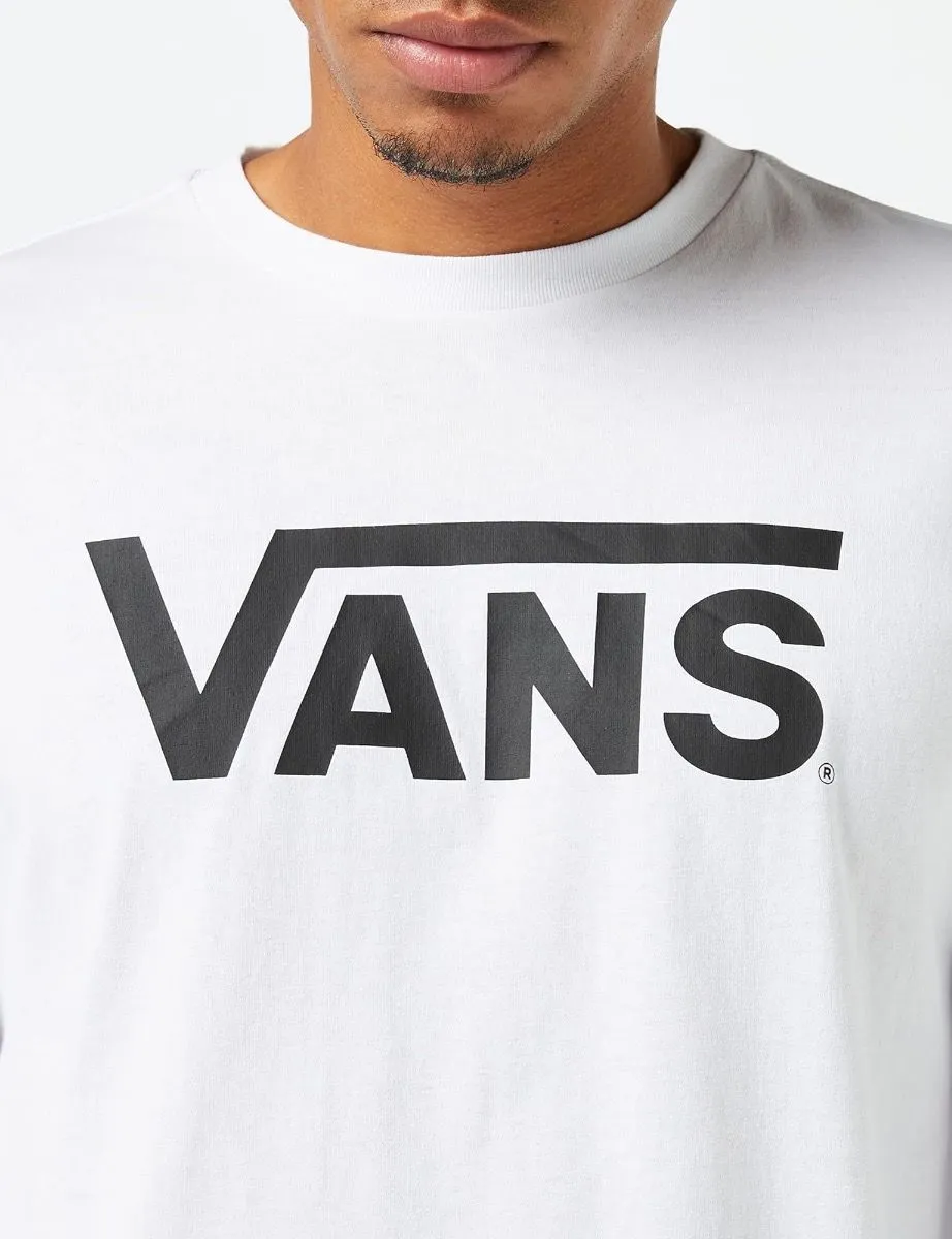 Classic VANS Crew Neck Long Sleeve Shirt in White and Black Colors