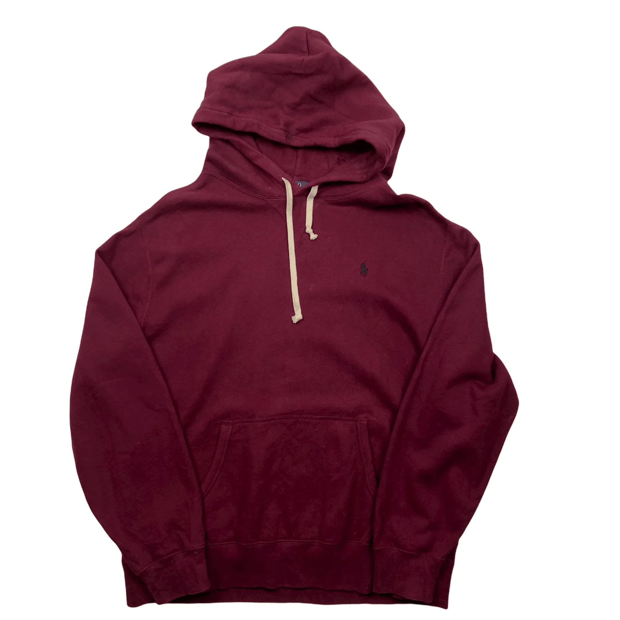 Vintage Burgundy Polo Ralph Lauren Hoodie Extra Large