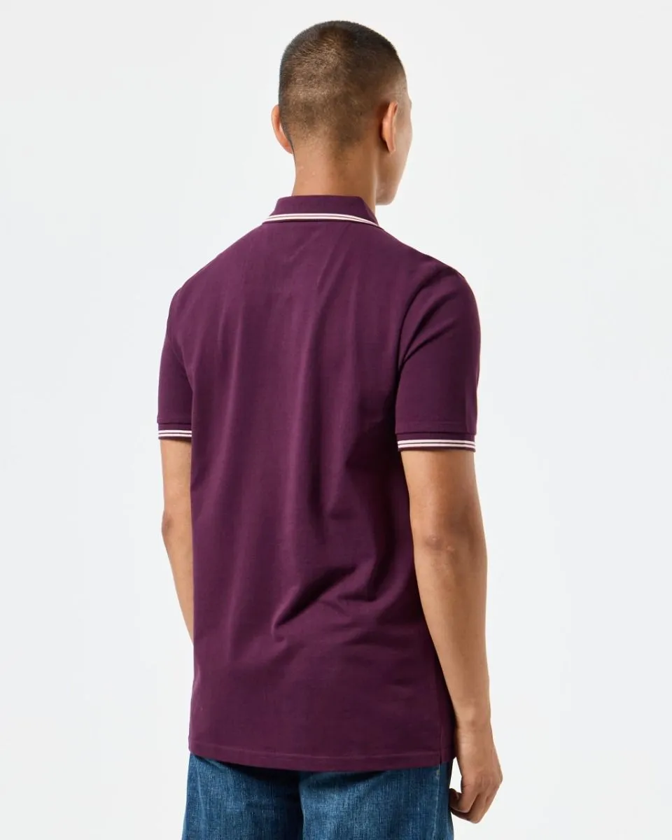 Weekend Offender Acai Berry Pale Blush Farina Double Tipped Polo Shirt