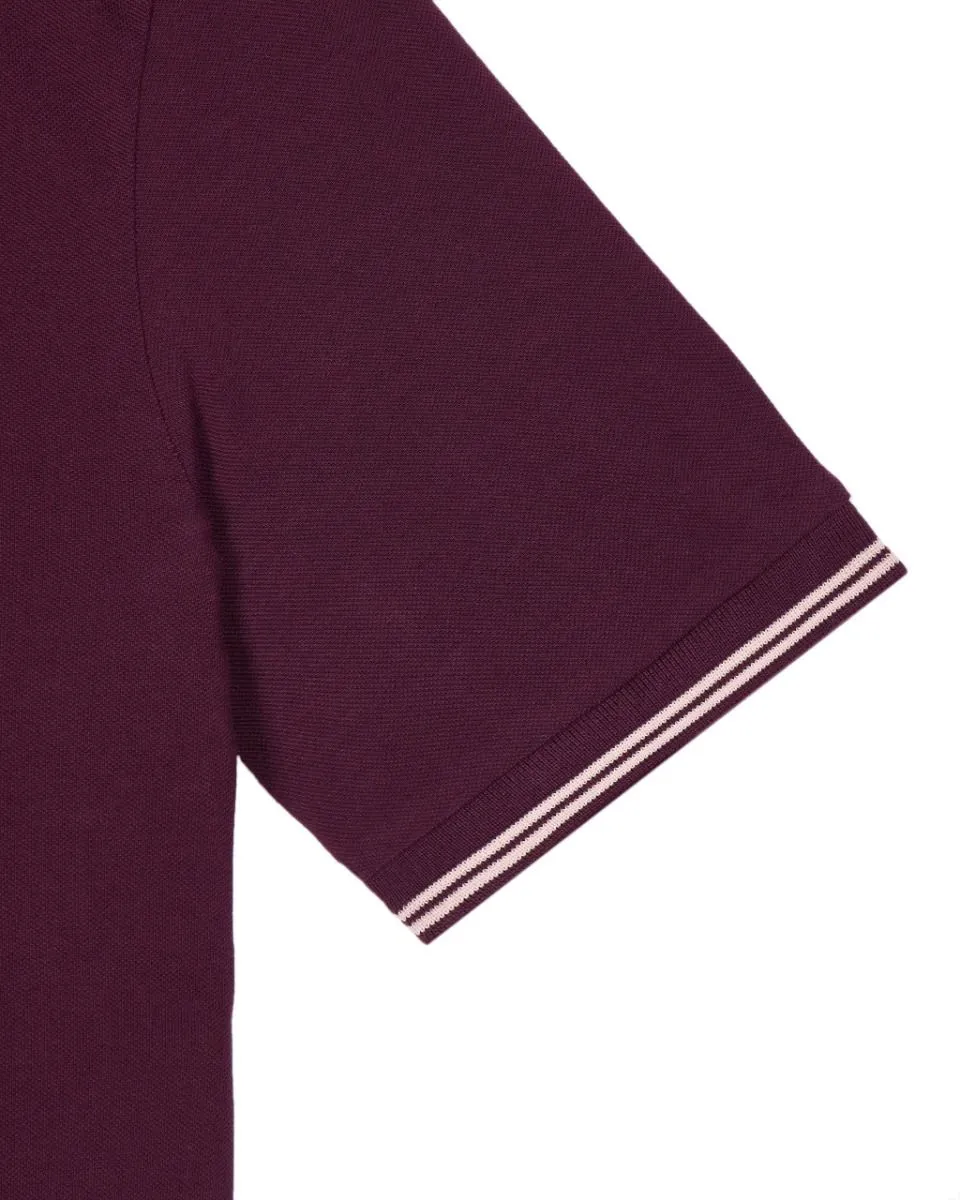 Weekend Offender Acai Berry Pale Blush Farina Double Tipped Polo Shirt