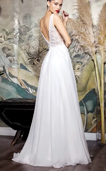 White A-Line Wedding Dress