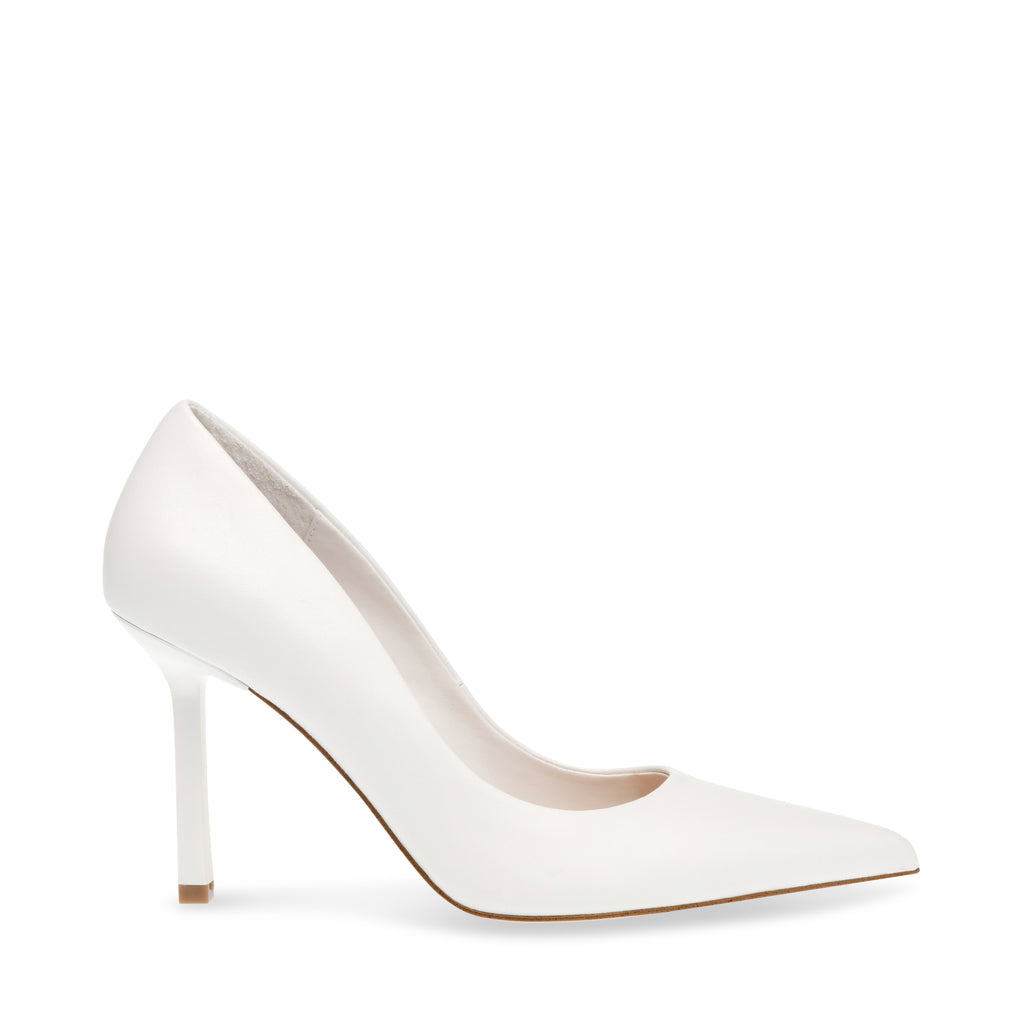 White Leather Classy Pump.