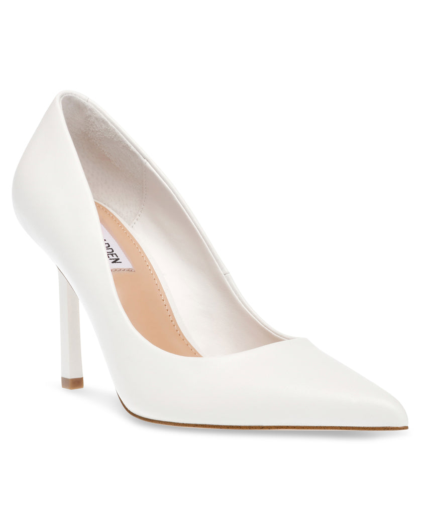 White Leather Classy Pump.