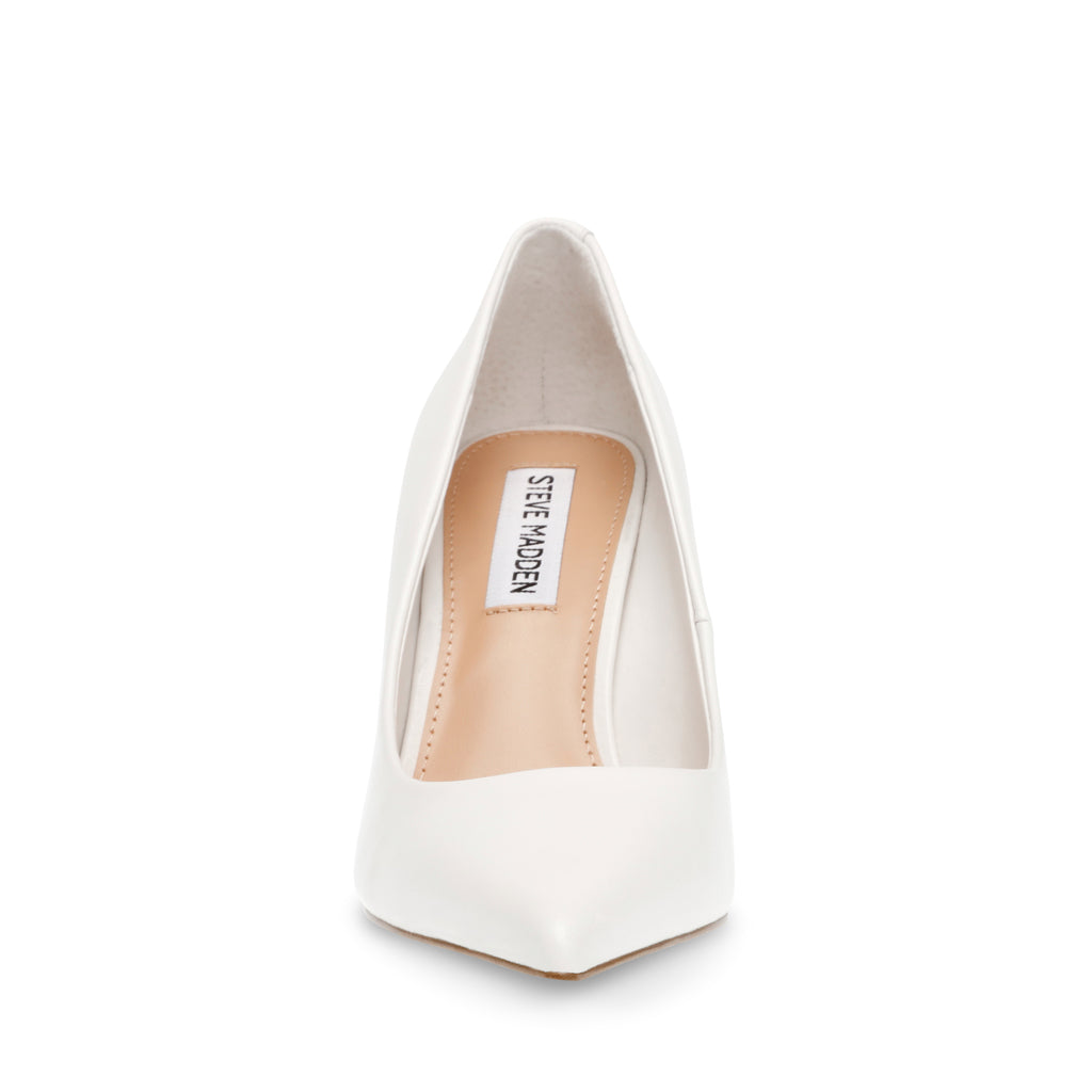 White Leather Classy Pump.