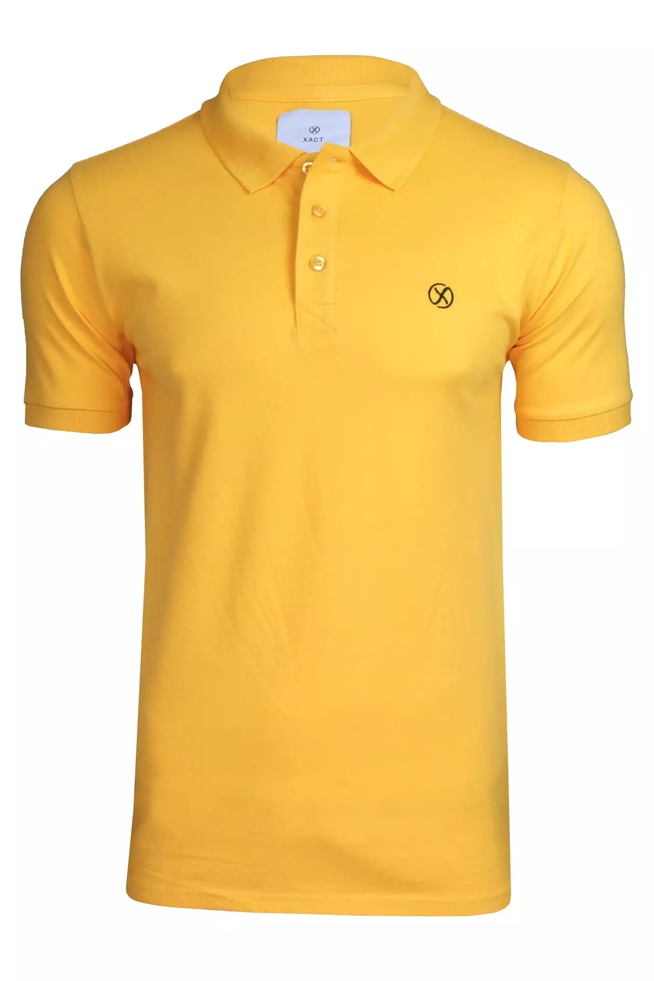 Xact Men's Polo Shirt - Short Sleeve, 3 Button, Stretch Pique