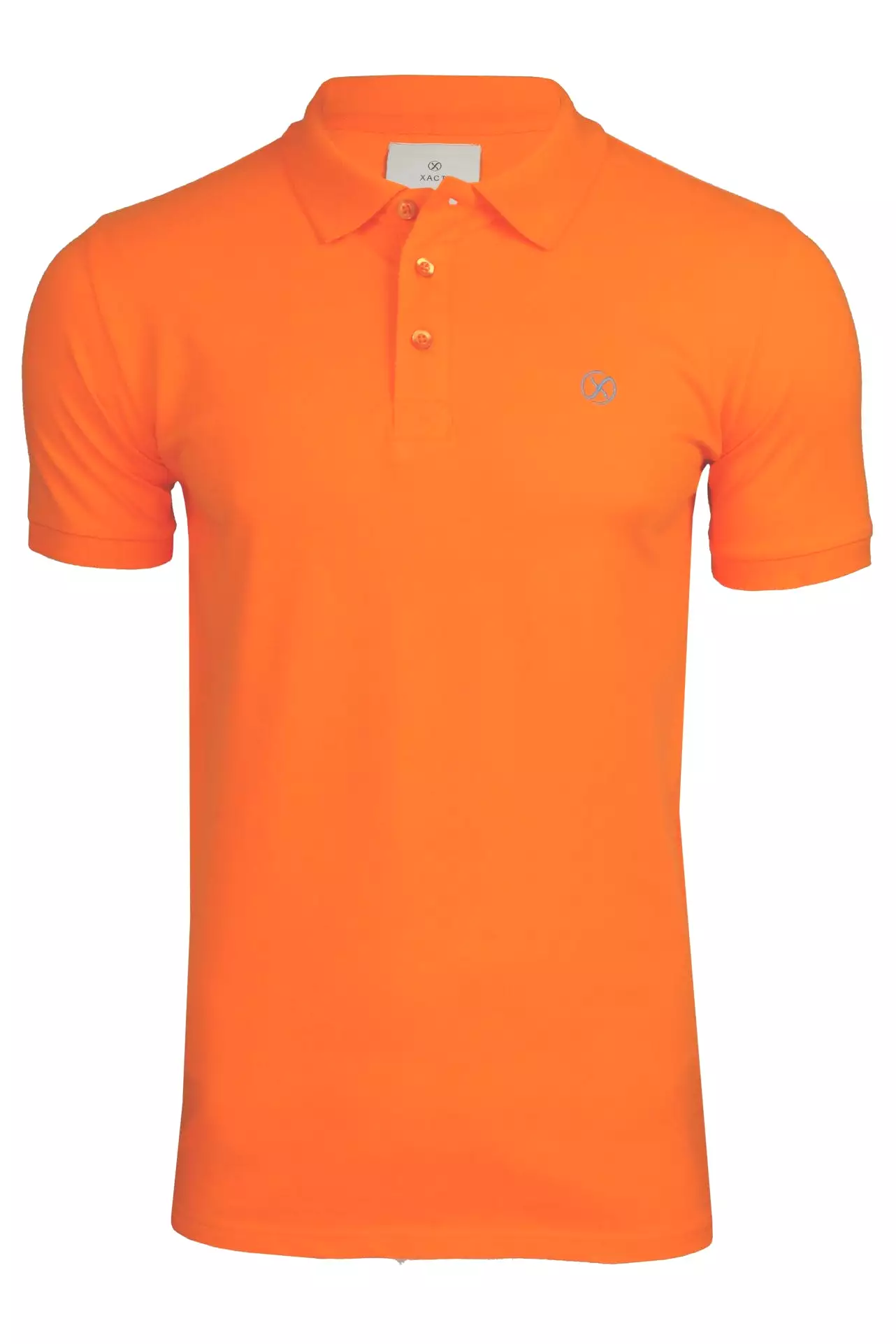 Xact Men's Polo Shirt - Short Sleeve, 3 Button, Stretch Pique