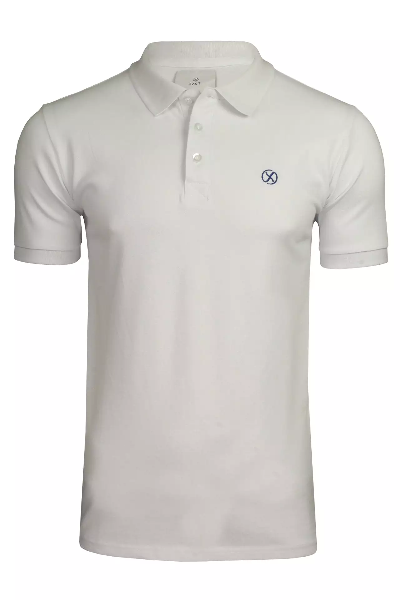 Xact Men's Polo Shirt - Short Sleeve, 3 Button, Stretch Pique